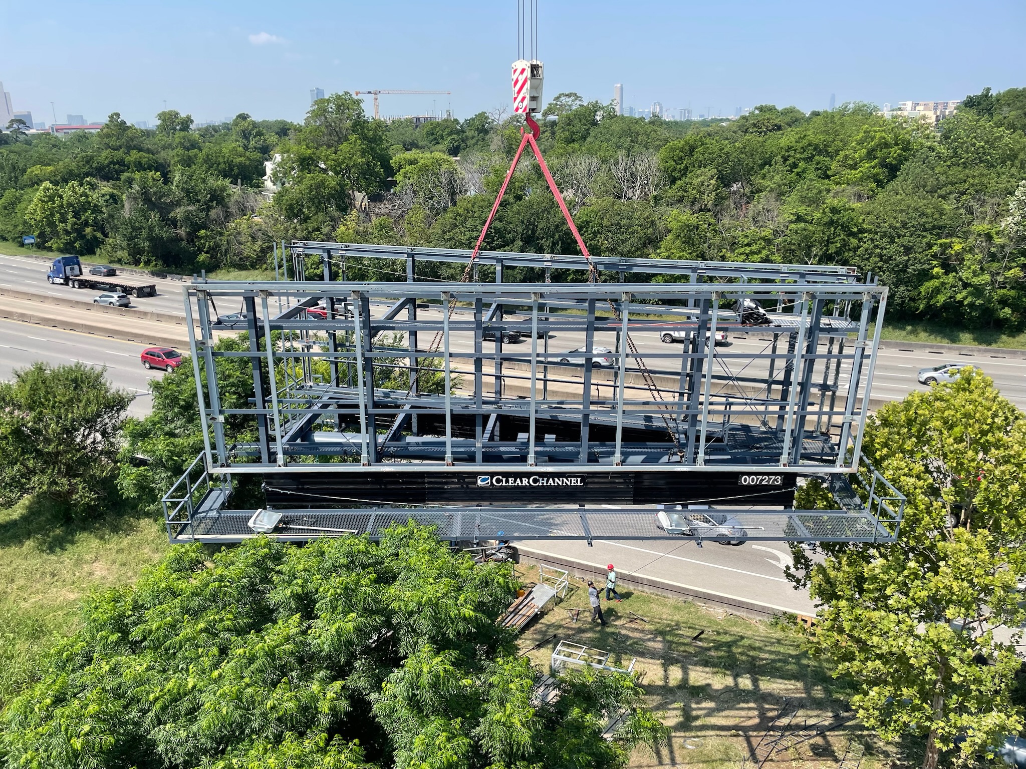 Head replacement on billboard