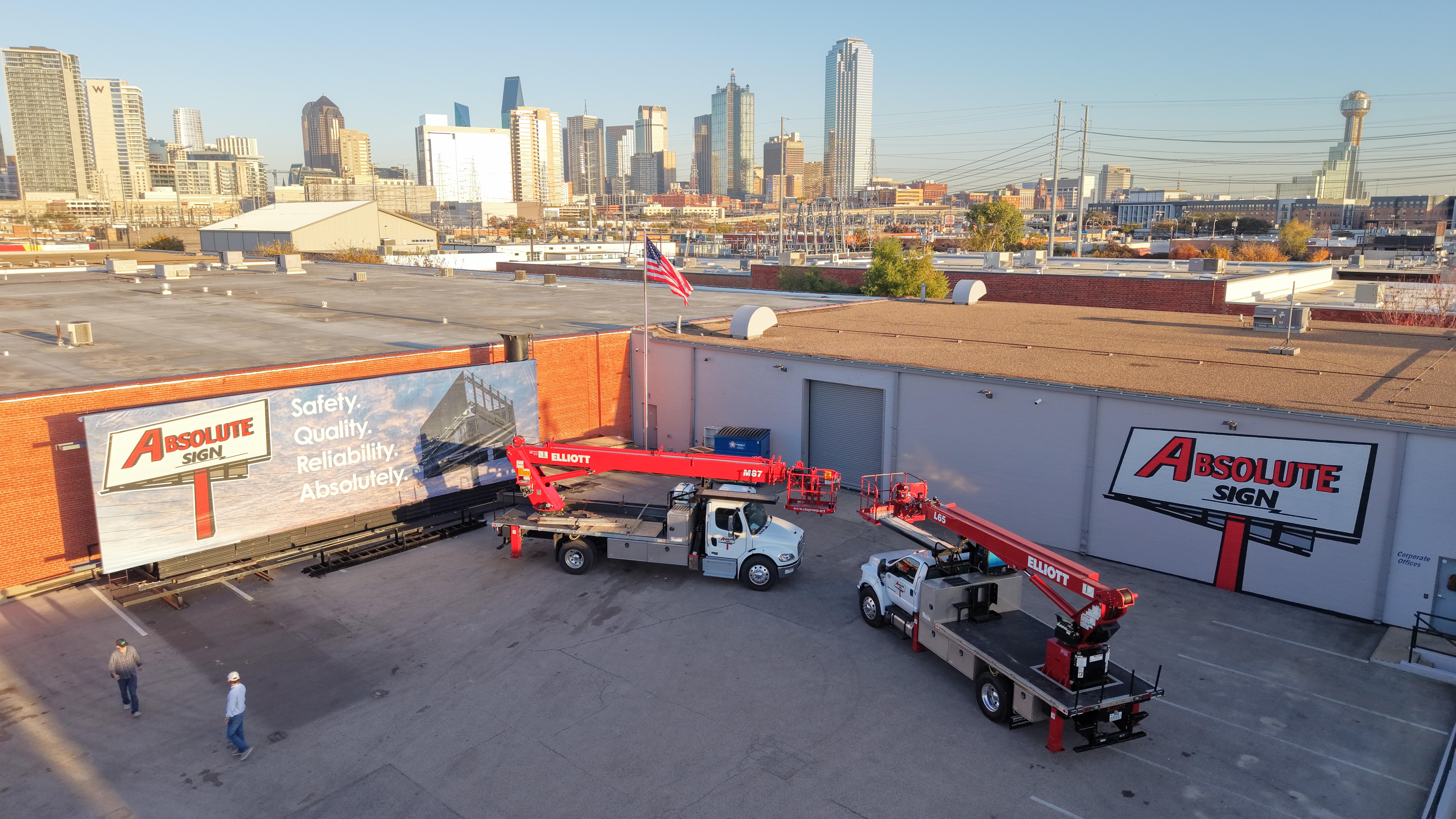 Absolute Sign Group yard and equipment