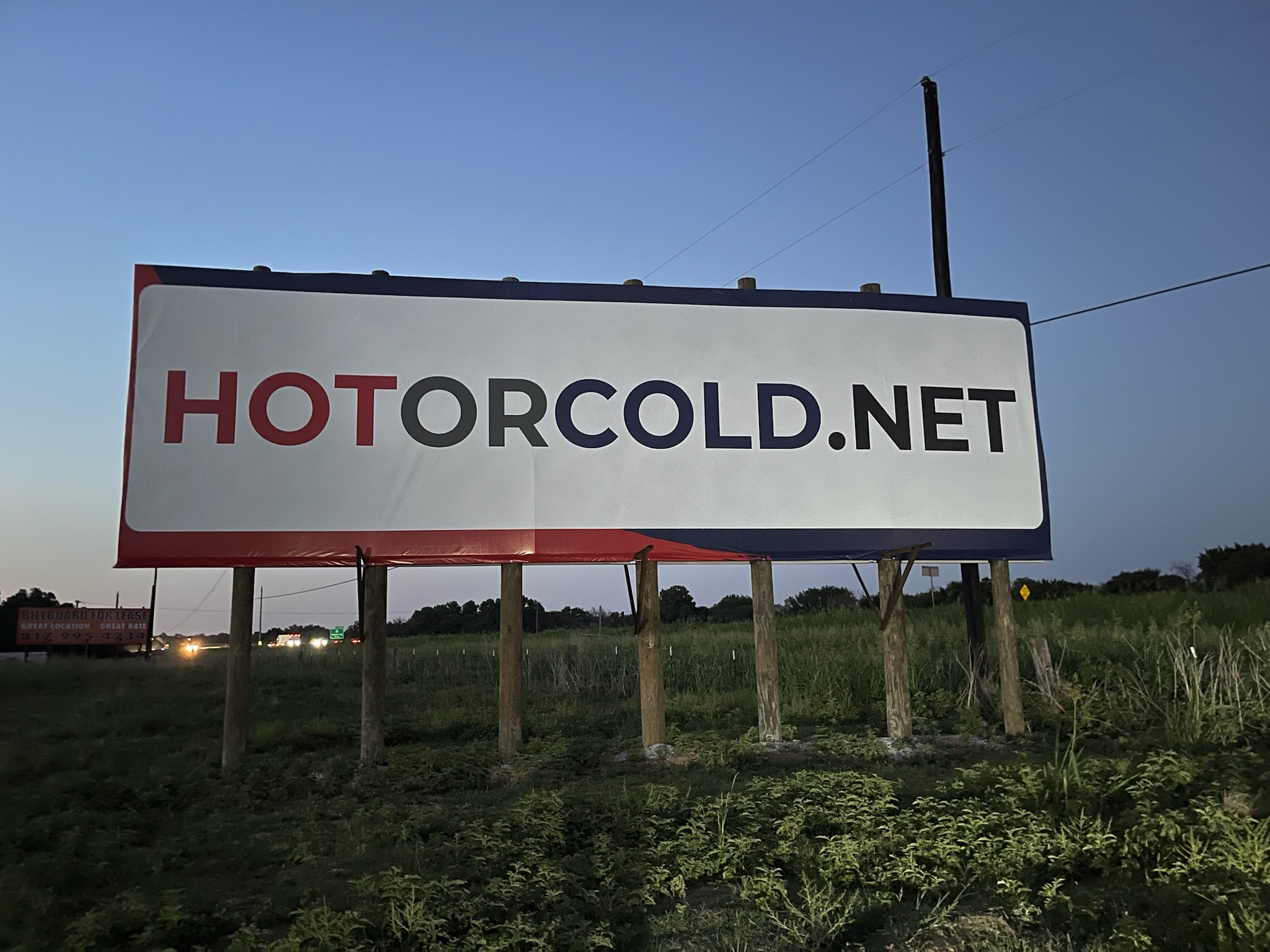 Wood pole billboard structure